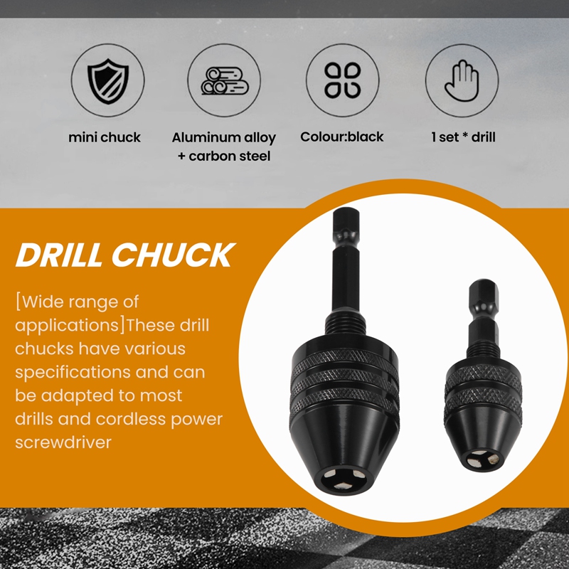 ●2Pcs Hex Shank Keyless Drill  - огляд і ціна Drill Bits