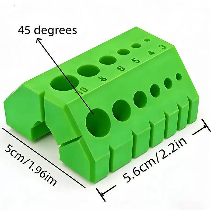 Green Plastic Drill Bit Storag - огляд і ціна Home Improvement Mark