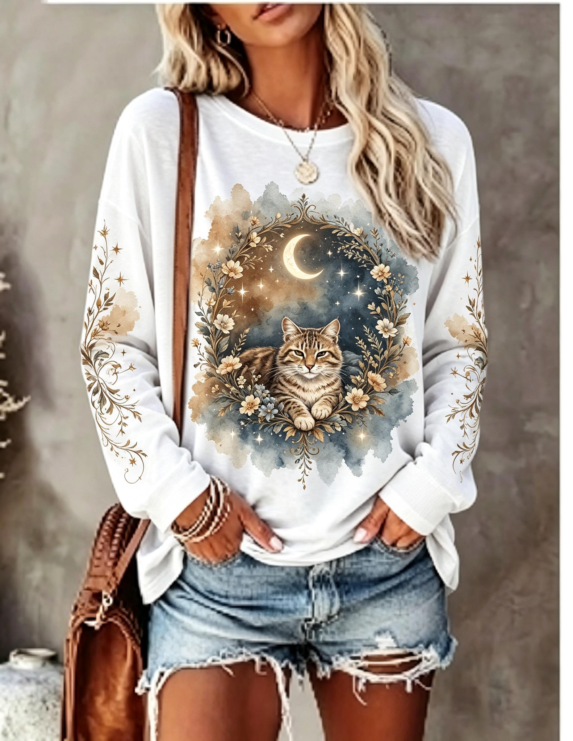 Women Long Sleeve T Shirt Howl - огляд і ціна Wallpaper